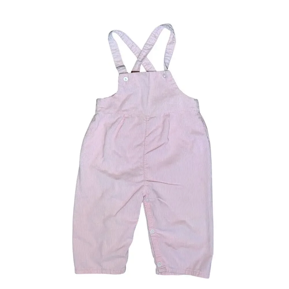 Vintage Wonderalls Corduroy Overall Outfit Set Toddler Girls XL 25-28‎ lbs Pink
